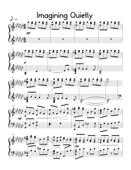 Imagining Quietly Sheet Music