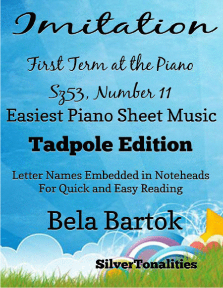 Free Sheet Music Imitation First Term At The Piano Sz53 Number Easiest Piano Sheet Music