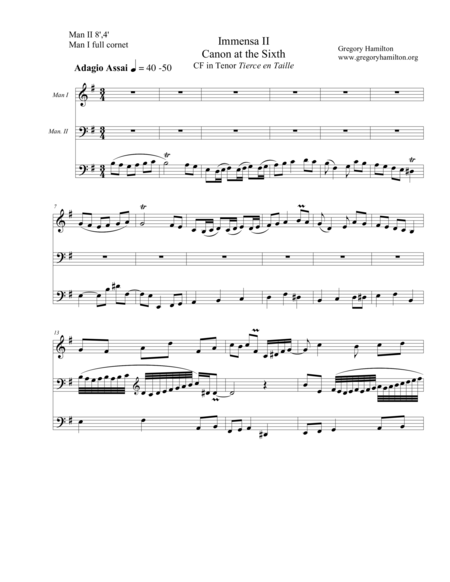 Free Sheet Music Immensa Et Una Trinitas Trio Ii