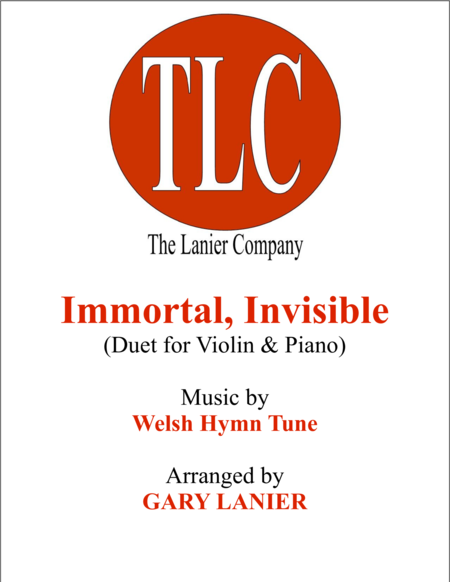 Immortal Invisible Duet Violin And Piano Score And Parts Sheet Music