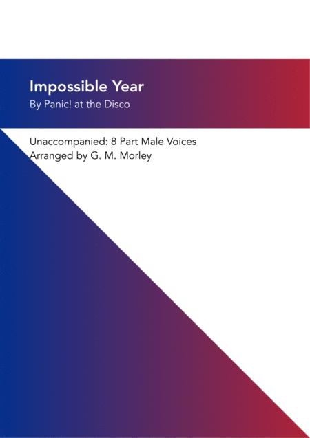 Free Sheet Music Impossible Year A Cappella 8 Part Male Voices