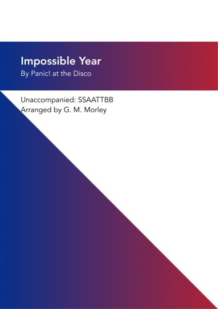 Free Sheet Music Impossible Year A Cappella Ssaattbb