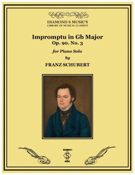 Impromptu No 3 In Gb Major Franz Schubert Piano Solo Sheet Music