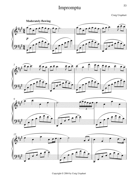 Free Sheet Music Impromptu