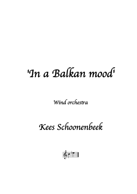 In A Balkan Mood Sheet Music