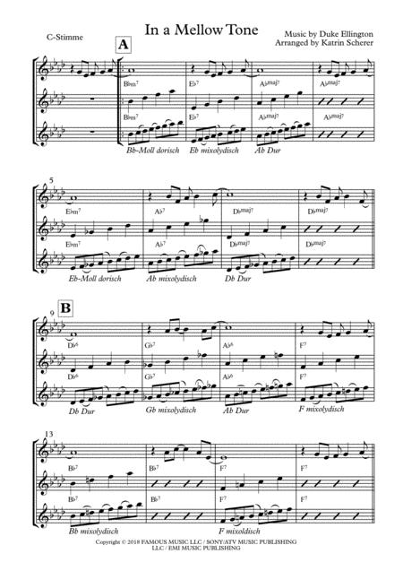 Free Sheet Music In A Mellow Tone In C