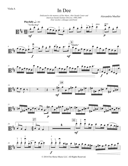 In Dee Viola And Piano Sheet Music