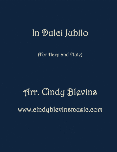 In Dulci Jubilo Arranged For Harp And Flute Sheet Music