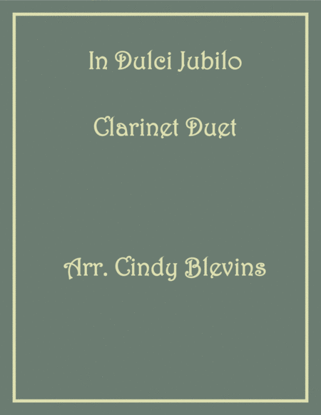 Free Sheet Music In Dulci Jubilo For Clarinet Duet