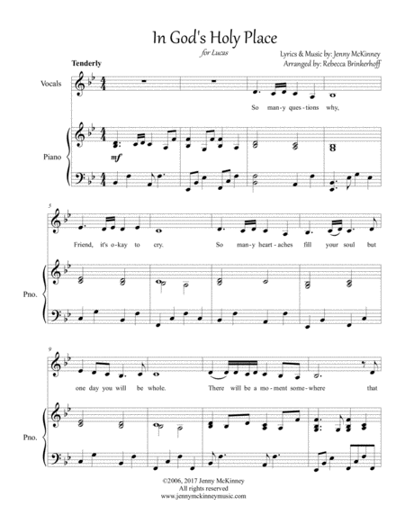 In Gods Holy Place Alto Duet Sheet Music