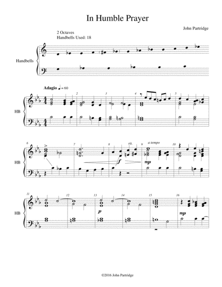 In Humble Prayer Sheet Music