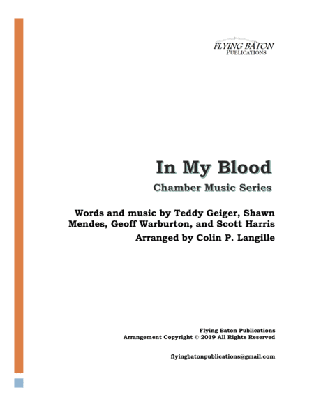 In My Blood Sheet Music