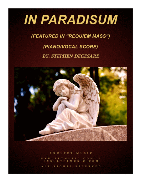 In Paradisum From Requiem Mass Piano Vocal Score Sheet Music