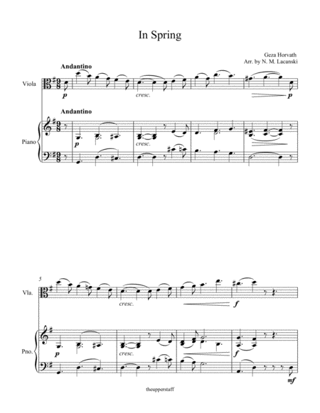 In Spring Sheet Music