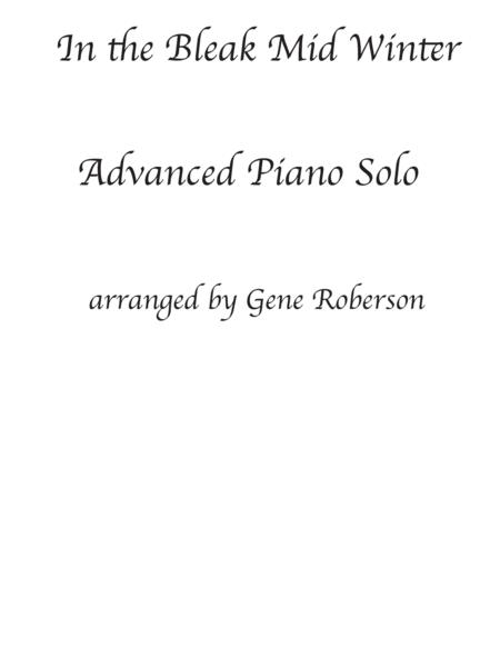 Free Sheet Music In The Bleak Mid Winter Advanced Piano Solo