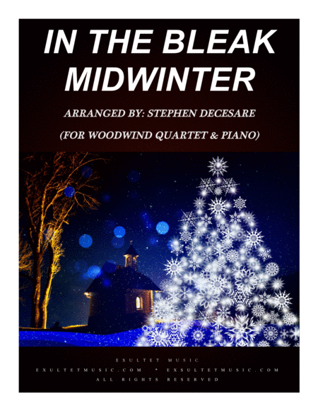 Free Sheet Music In The Bleak Midwinter For Woodwind Quartet And Piano