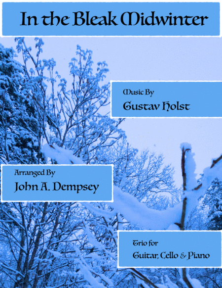 In The Bleak Midwinter Trio For Guitar Cello And Piano Sheet Music