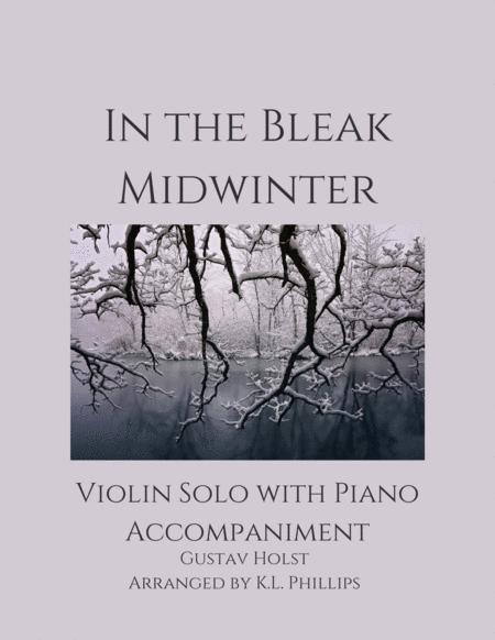 In The Bleak Midwinter Violin Solo With Piano Accompaniment Sheet Music