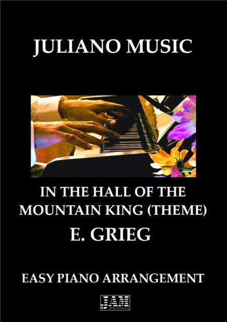 Free Sheet Music In The Hall Of The Mountain King Easy Piano C Version E Grieg