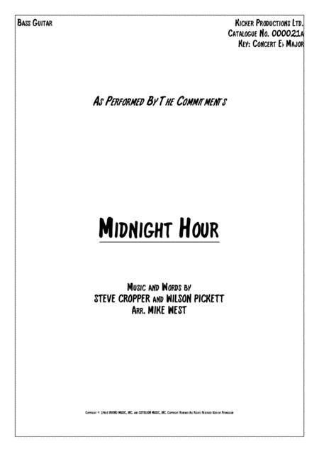 In The Midnight Hour Bass Guitar Sheet Music