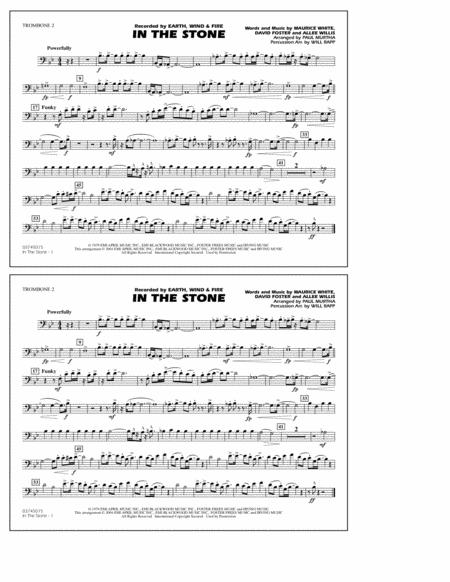 In The Stone Arr Paul Murtha 2nd Trombone Sheet Music