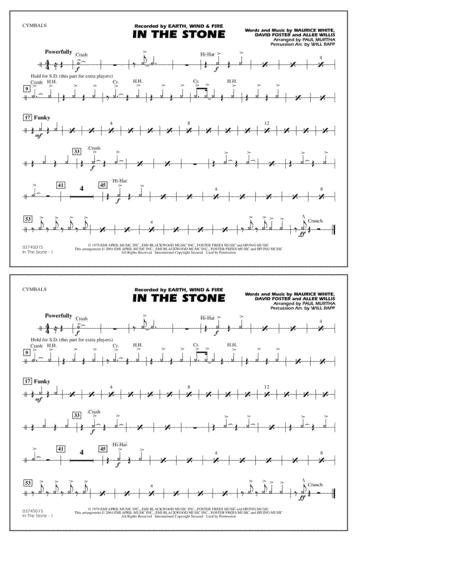 Free Sheet Music In The Stone Arr Paul Murtha Cymbals