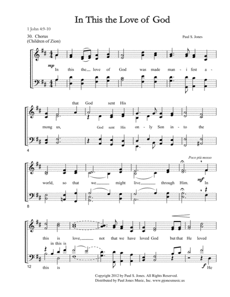 In This The Love Of God Sheet Music