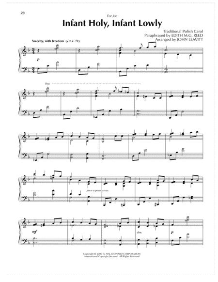 Infant Holy Infant Lowly Arr John Leavitt Sheet Music