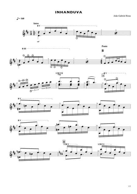 Free Sheet Music Inhanduva