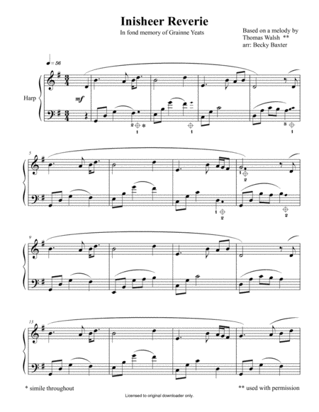 Inisheer Reverie Sheet Music