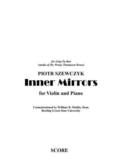 Free Sheet Music Inner Mirrors For Violin And Piano