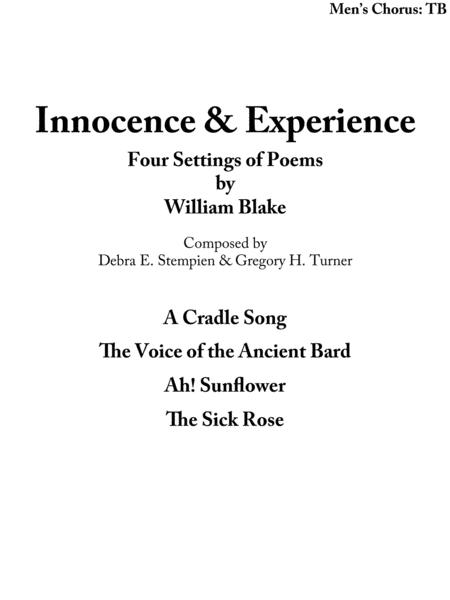 Innocence Experience Four Poems By William Blake For Tb Chorus With Piano Accompaniment Sheet Music