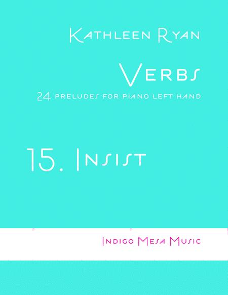 Insist Verbs 15 Sheet Music