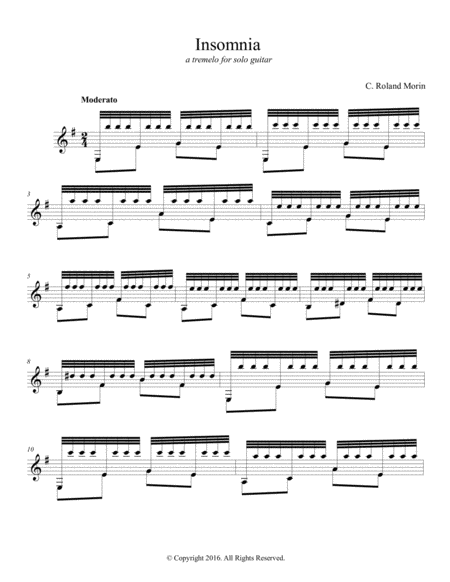 Free Sheet Music Insomnia