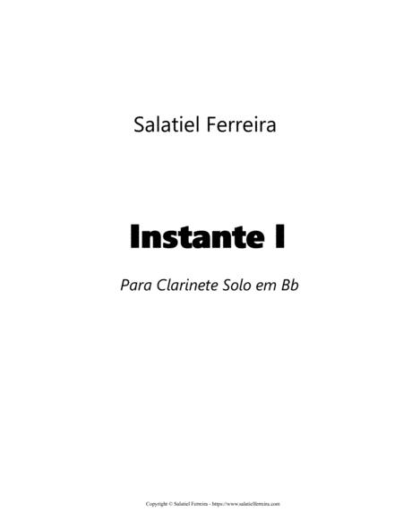 Instante I For Clarinet Solo In Bb Sheet Music