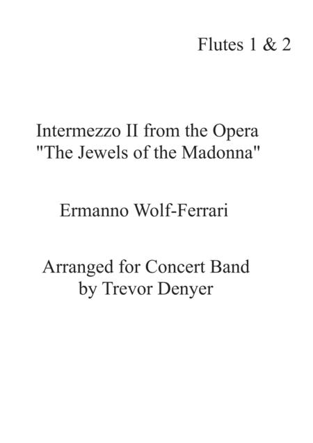 Free Sheet Music Intermezzo No 2 From The Opera The Jewels Of The Madonna By Wolf Ferrari