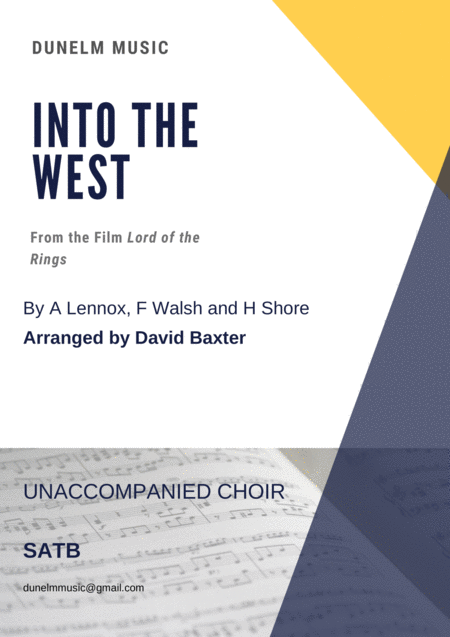 Free Sheet Music Into The West