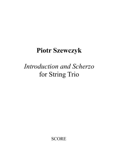 Introduction And Scherzo For String Trio Sheet Music