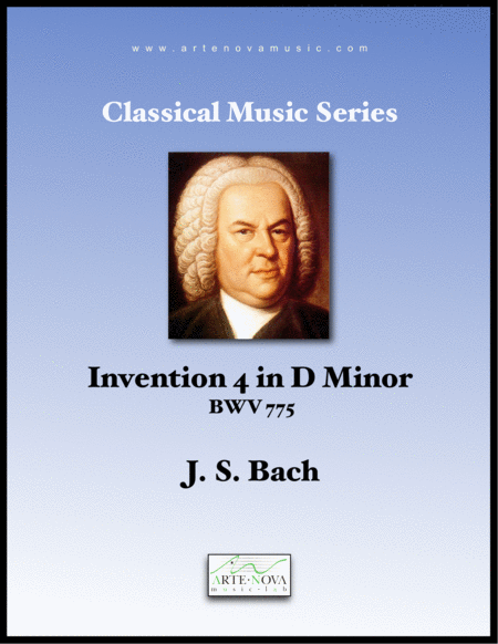 Free Sheet Music Invention 4 In D Minor Bwv 775