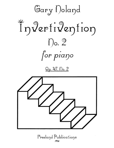 Invertivention No 2 For Piano Op 47 No 2 Sheet Music