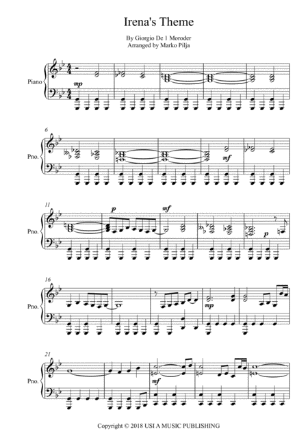 Irenas Theme Sheet Music