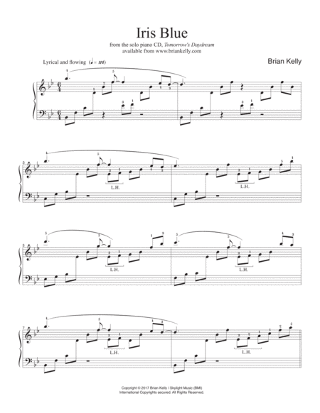 Iris Blue Sheet Music