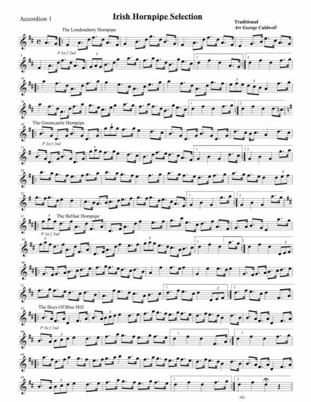 Free Sheet Music Irish Hornpipe Selection