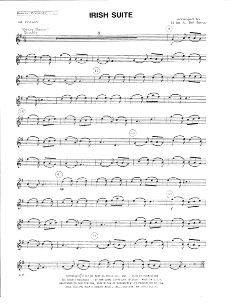 Irish Suite 1st Violin Sheet Music