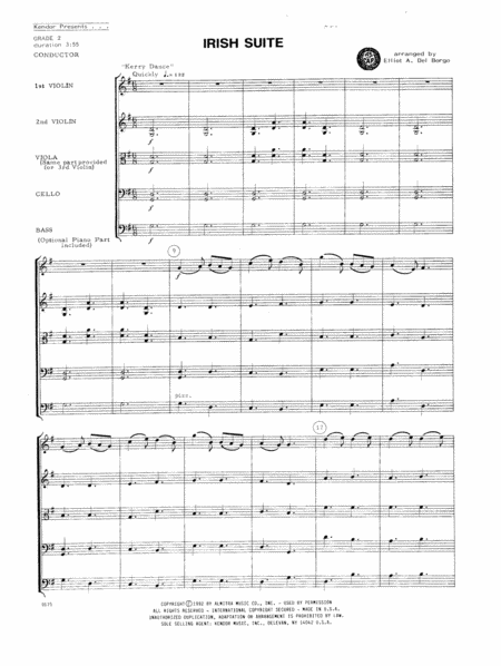 Irish Suite Full Score Sheet Music