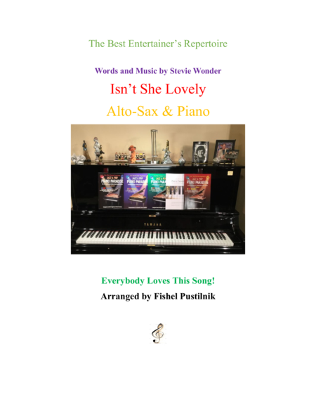 Free Sheet Music Isnt She Lovely For Alto Sax Piano