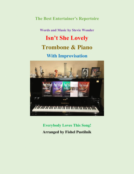 Isnt She Lovely For Trombone And Piano Jazz Pop Version With Improvisation Sheet Music