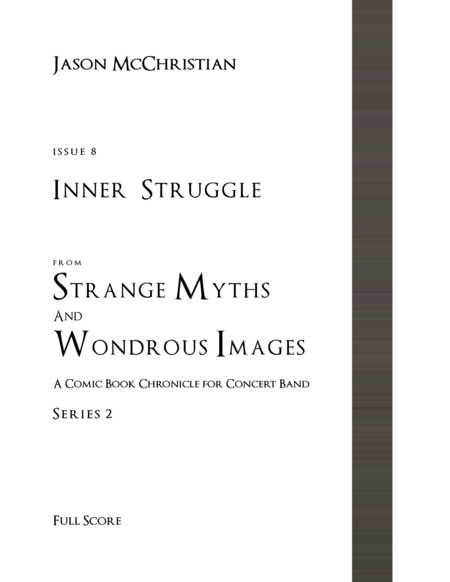 Free Sheet Music Issue 8 Series 2 Inner Struggle From Strange Myths And Wondrous Images A Comic Book Chronicle For Concert Band