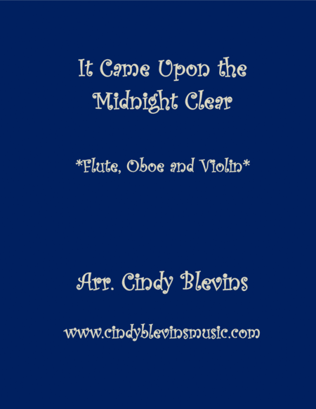 It Came Upon The Midnight Clear For Flute Oboe And Violin Sheet Music