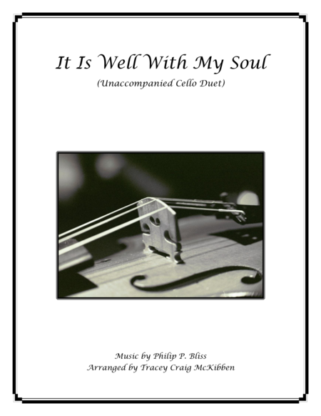 It Is Well With My Soul For Cello Duet Sheet Music